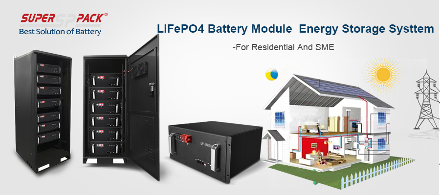 LiFePO4 batterimodul Energilagringssystem