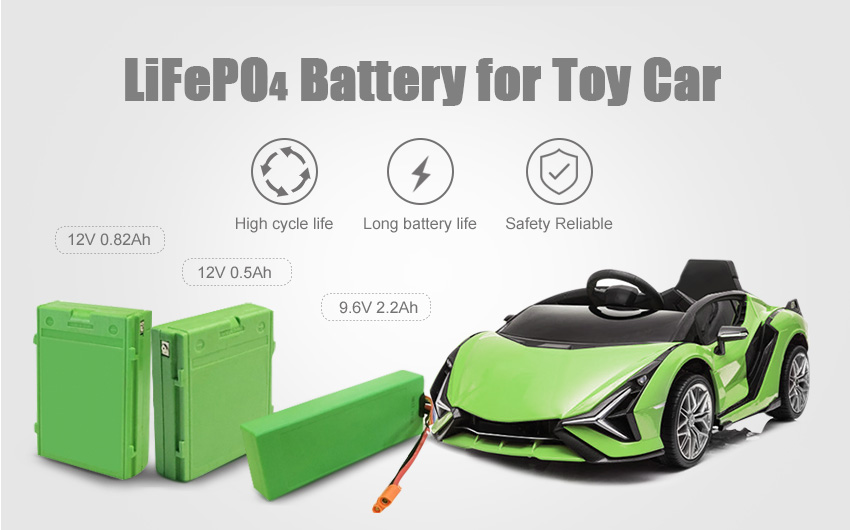 Superpack LiFePO4-batteri för leksaksbil