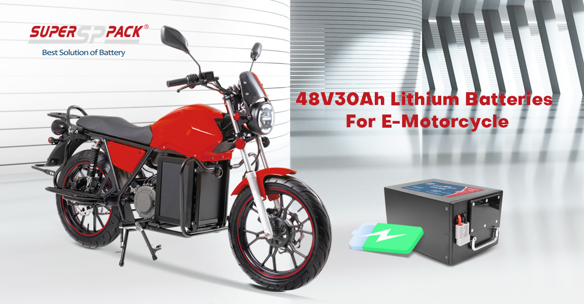 Litiumbatteridriven e-motorcykel med IOT/GPS