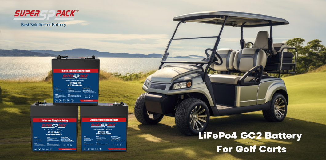 LiFePo4 GC2 batteri för golfbilar