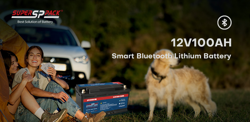 12V100Ah smart bluetooth litiumbatteri