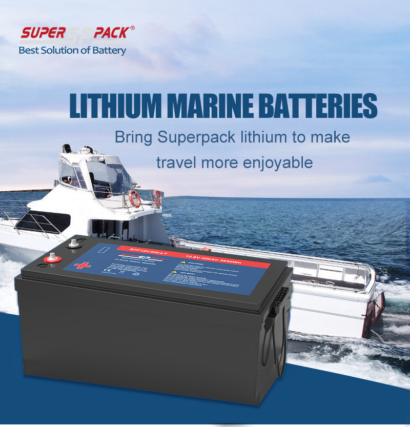 Superpack 12V300Ah lågtemperatur marint batteri