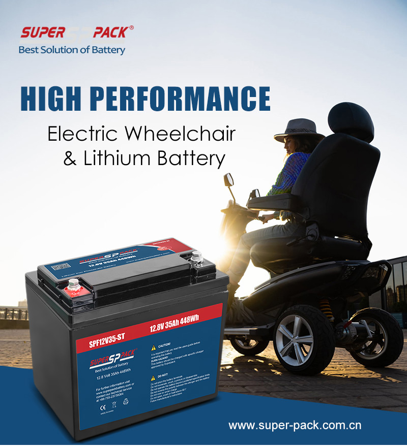 Superpack Lithium 12V35Ah Mobility Scooter Batteri